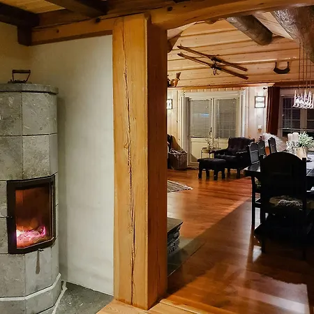 Log Near Hogevarde With Mountain Views Nyaraló Granheim (Fla)